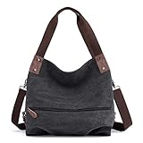 ❤ La estructura de esta bolsa de lona: 1 bolsillo principal, 1 bolsillo interior con cremallera, 2 bolsillos interiores, 1 bolsillo delantero. Amplio para iPad, libros en formato A4, paraguas, maquillaje, teléfono, bolígrafos, botella de agua, etc.