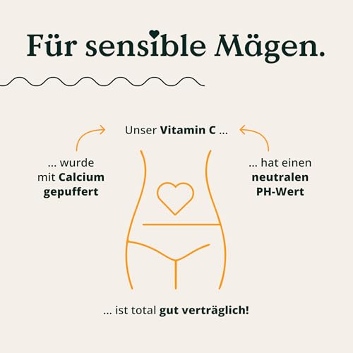 NATURE LOVE® Gepuffertes Vitamin C - Hochdosiert mit 1000mg Vitamin C je Tagesdosis - 365 Kapseln - pH-neutral & gut verträglich - Vegan 3