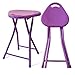 ZXZJ Chaise pliante, tabouret rond portable d'extérieur, tabouret adulte de salle de bain/Violet