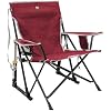 GCI Outdoor Kickback Rocker Butaco de Camping Plegable con Brazos Durables, Portavasos y Asiento Bajo Relajado para Comodidad — Rojo miniatura 2