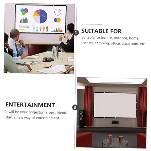 Écran de projection pliant en polyester léger et rétractable pour l'extérieur - 3