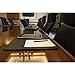 DACASSO Leatherette Conference Table Pad - Luxury Leather Desk Blotter for Writing - Padded Executive Desk Surface Protector - (Black, 17” x 14”)