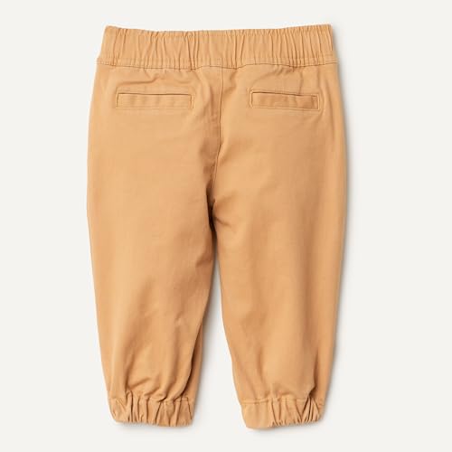 Amazon Essentials x Sofia Grainge Unisex Babies' Cotton Stretch Pull-On Twill Jogger Pants, Camel, 6-9 Months - image 5