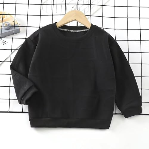 Girls Boys Toddler Letter Embroidery Hoodies Sweatshirt Lightweight Crewneck Long Sleeve Comfort Pullover Tops4