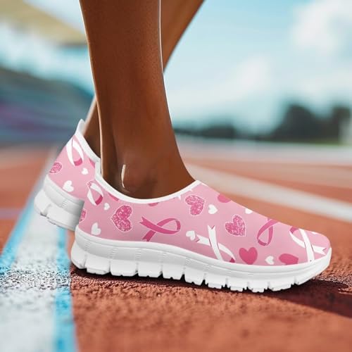 Image of Floral Sneakers for Women Colorful Art Shoes for Women Slip On Casual Work Shoes