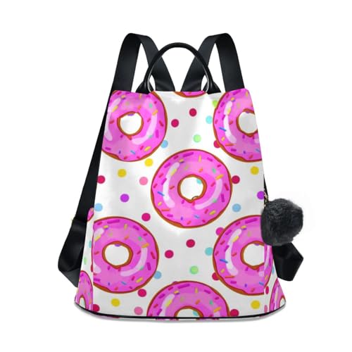 Sac à dos pour femme rose à donuts fini le sac lourd et sans style