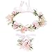 Taumie Blumenkranz Blume Krone Stirnband, Blumen Stirnbänder Kopfschmuck Haarbänder Floral Girlande, Damen Mädchen für Festival Party Hochzeit Strand