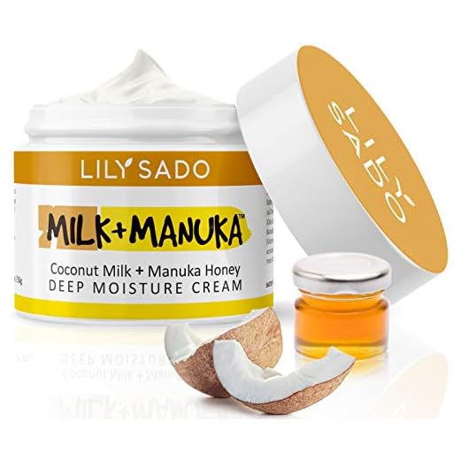 LILY SADO MILK+MANUKA™ Natural Face Moisturizer - Organic Daily Facial Lotion with Pure Manuka Honey, Coconut, Rosehip - Gentle Anti-Wrinkle & Anti-Aging Formula Reduces Fine Lines, Puffiness & Undereye Bags - Great for Sensitive Skin - 2 oz