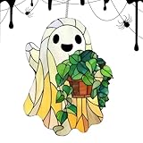 ハロウィン サンキャッチャー | おばけ ハロウィンツリー装飾用,可愛い 2D ペンダント スプーキー ウインドウ インテリア エクステリア ディスプレイ ポーチ ホーム キッチン 装飾