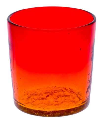 Set de 2 vasos Rock glass color naranja miniatura 2