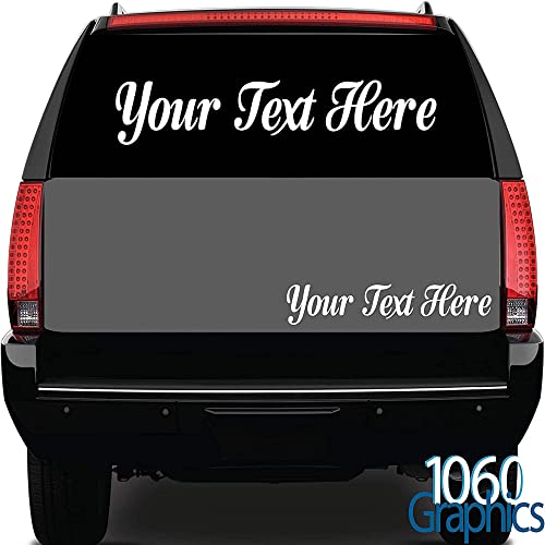 1060 Graphics 3" High Custom Vinyl Lettering/Design Your Own Decal/Car, Truck, Boat, Door, Window, Sign & More (Letters & Numbers) Sticker Label #TOP1