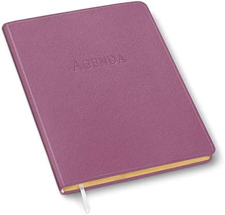 Undated Desk Weekly Planner, by Gallery Leather, 8"x5.5" (Camden Orchid)