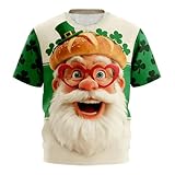 Camiseta de manga corta con estampado gráfico para hombre, cómoda camiseta informal con cuello redondo para uso diario y actividades al aire libre, Blanco, M