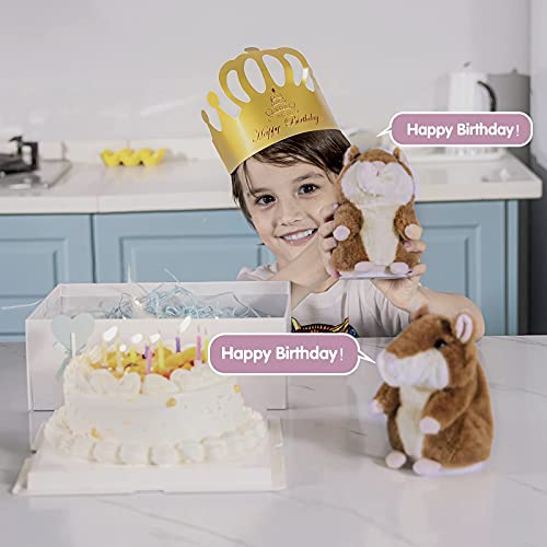 HOMILY Talking Hamster, Repeats What You Say Plush Animal Toy Electronic Hamster Mouse for Boys, Girls & Baby Gift - Thumbnail 7