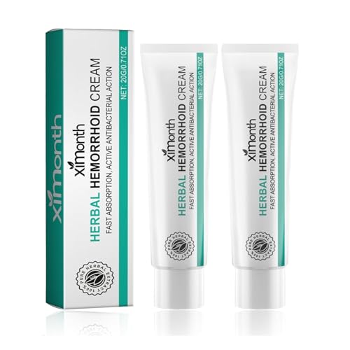 KANBHE Hemorrhoid Cream, Herbal Hemorrhoid Cream, Natural Hemorrhoid Ointment, for Men and Women Hemroid Creams (2PCS)