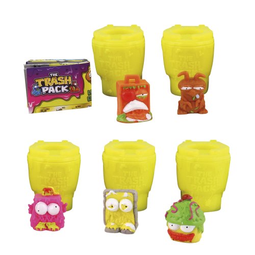 Trash Pack - 6593 - Figurine - Blister De 5 Personnages Et Toilettes - Modèle Aléatoire