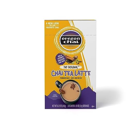 Oregon Chai Original Dry Chai Latte Mix, 8 Count (Pack of 1)