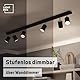 Lightbox Deckenlampe LED 6 flammig | Decken-Strahler mit schwenkbaren Spots | Lampe für Wohnzimmer, Küche oder Schlafzimmer (innen) | 6 x GU10 Fassung | aus Metall in Schwarz