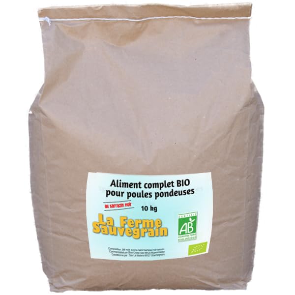 La Ferme Sauvegrain Aliment Complet Bio pour Poules pondeuses - 10kg