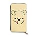 Produktbild Winnie Puuh Geldbörse aus echtem Leder, hohe Qualität, Reißverschluss, lange Clutch-Geldbörse, Münzfach, Kartenpaket für Damen und Herren