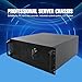 4U Server Case Rack Mount, 7X3.5 + 2X 5.25 HDD, 4U Server Chassis with 3 Pre-Installed Fans | 8 HDD Bays, Security Lockable Computer Cases for Home Lab NAS Streaming PC