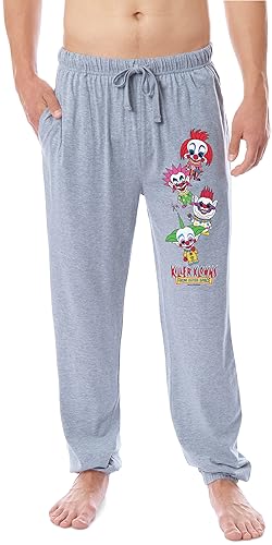 INTIMO Killer Klowns from Outer Space Movie Mens' Chibi Sleep Jogger Pajama Pants for Adults