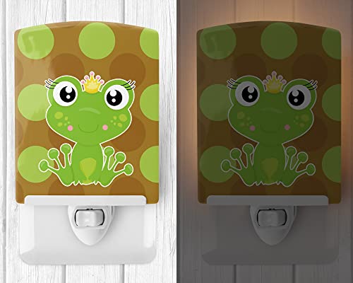 Lámpara de mesa de noche cerámica Rana príncipe multicolor miniatura 2
