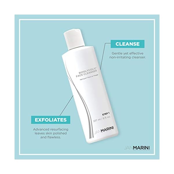 Jan Marini Skin Research Bioglycolic Face Cleanser - Facial Wash for Oily, Dry & Combo Skin - Personal Face Skincare - Skin Cleanser for Beauty & Personal Care - 8 fl oz