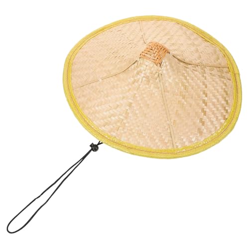 Chapeau en bambou imperméable léger style oriental traditionnel Toddmomy