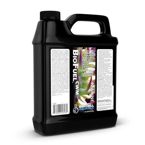 Brightwell Aquatics BioFuelCWM Coldwater Organic Carbon Source for Nitrate and Phosphate Reduction in Temperate Marine Aquariums Enhances Water Quality, 2L