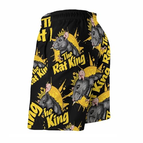 The Rat King Cute Men's Swim Trunks Lightweight Bathing Suit Board Shorts Hawaiian Beach Swimwear3