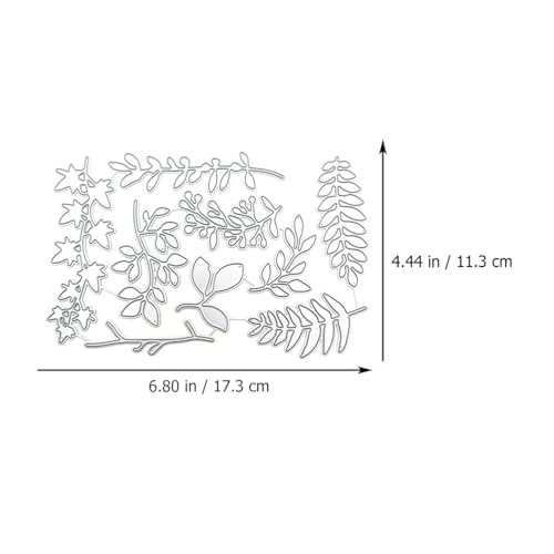 Image of ARTIBETTER Leaf Shape Die Cut Tool 1 Set Carbon Steel Craft Stencil for Card Making Scrapbooking Embossing Designs