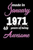 Photo Gallery funny january 1971 , 49 years of being awesome notebook Photo Gallery funny january 1971 , 49 years of being awesome notebook