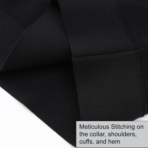 Men's Soft Viscose Blend Short-Sleeve Polo Sweater Lightweight Knit Top for Fall & Winter Classic Black Brown Beige3