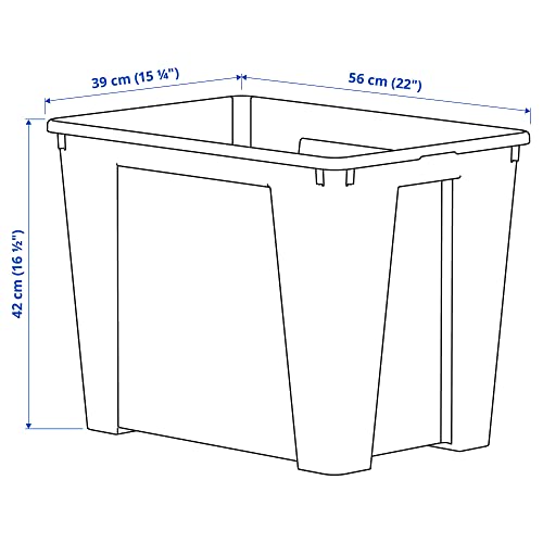 SAMLA boîte transparente empilable grand volume de 65 l - 5