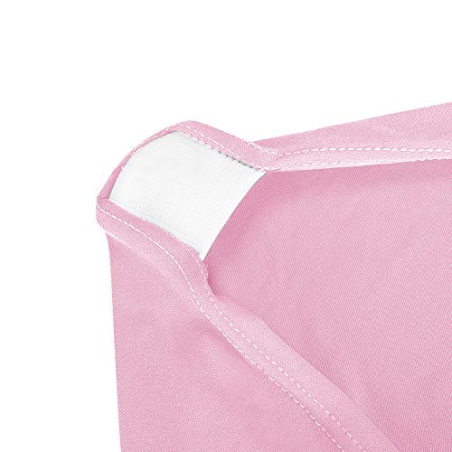 Image of Peomeise 4FT Spandex Table Cover Rectangular Stretch Spandex Tablecloth (Pink,4FT)