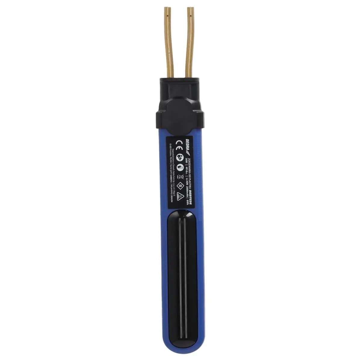 DEDRA Soudeuse Plastique Sans Fil 4V (DED7526) – Agrafeuse à Chaud Rechargeable 550°C – Kit de Réparation Rapide pour Pare-Chocs, Plastique Automobile et Ménager – Inclus 400 Agrafes