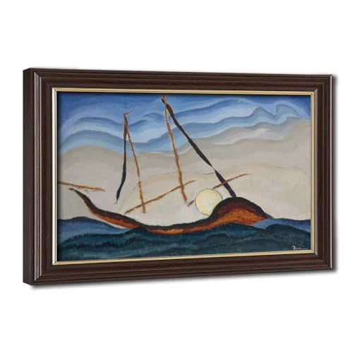 Affiche Arthur Dove Bateau traversant l'entrée toile sur cadre 20x30 cm