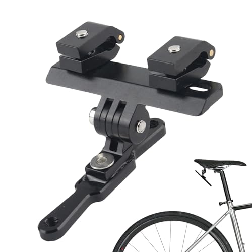 Samuliy Adaptador de montaje para jaula de botella de agua, adaptador de montaje de sillín de bicicleta para jaula de botella, soporte de extensión, accesorios de ciclismo ultraligeros y estables para