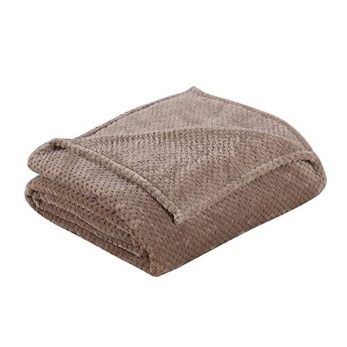 Manta para Sofá de Franela, Mantas para Cama Suave - Manta Pelo de Microfibra Transpirable Manta Cálida y de Lujo para Ver La Televisión O Tomar Un Capazo en La Silla, Sofá y Cama,Camello,120x200CM