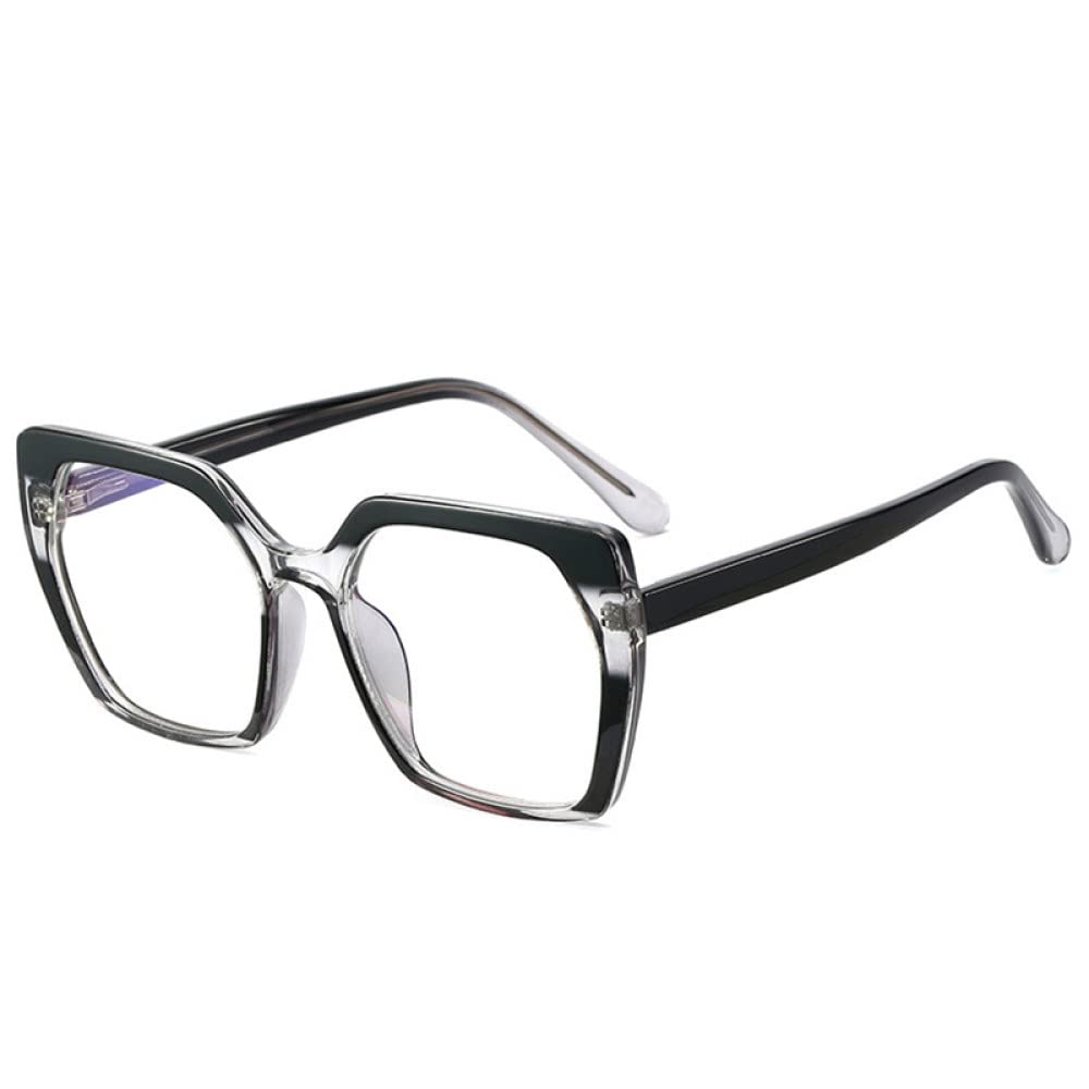 Retro kwadratowe damskie okulary oprawka przezroczyste soczewki okulary męskie okulary z zawiasami sprężynowymi