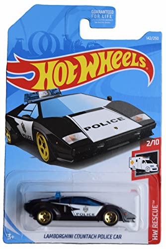 Hot Wheels Lamborghini Countach Police Car miniatura 1