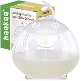 haakaa Ladybug Milk Collector Breast Milk Saver Breast Shell for Breastfeeding, Collect Breastmilk Leaks, Skin-Friendly and Easy to Wear (1.4oz/40ml,1PC)