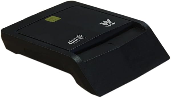 Woxter schwarzer elektronischer DNI-Reader - Smart Electronic DNI-Reader, DNI 3.0, Plug und Play, kompatibel mit PC und Mac Lector DNI Electrónico Negro Schwarz - 3
