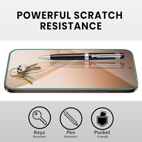 Image of FIRST MART Tempered Glass for Oppo Reno 15 Pro, 9H 0.3 mm Full-Glue Screen Protector with Cable Protector, 3D Edge-to-Edge, HD Clear, Case-Friendly, Black, Pack of 1