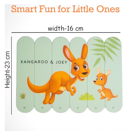 Image of THE BOOK TREE Animals & Their Babies Stick Puzzle | 24pcs Double-Sided Cardboard Puzzles | 8 Animal & Their Puzzles for Learning & Play | Enhances Focus & Creativity | Ideal for Ages 3+