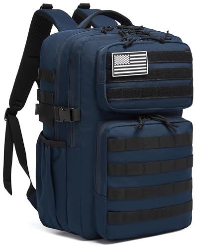 Image of Wotony Military Tactical Backpack for Men Waterproof Daypack 3 Day Assault Pack Molle Bag with Water Bottle Holder