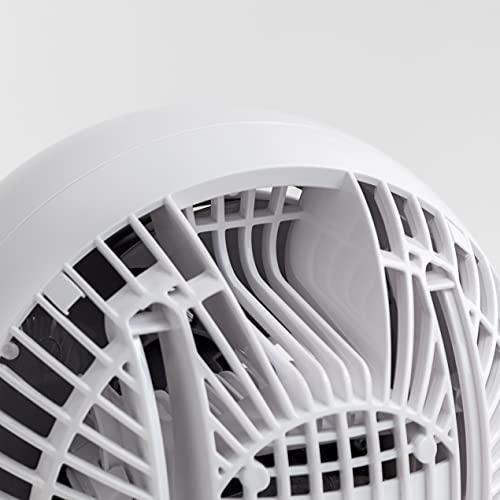 IRIS USA WOOZOO Air Circulator Fan with Remote, Oscillation, 3 Speeds, 52ft Max Air Distance, Adjustable Tilt, Quiet Motor, Small Fan for Bedroom, Office, Dorm, White