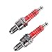 WOOSTAR A7TC Spark Plug with 3 Electrode Replacement for GY6 50cc 70cc 90cc 110cc 125cc Moped Scooter ATV Quad Pack of 2