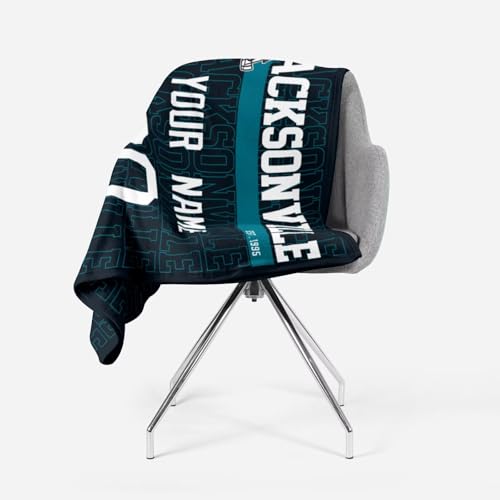 Image of ANTKING Jacksonville Throw Blanket for Men Women Boy Custom Name and Number Gifts